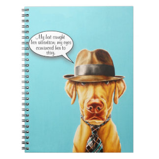 Whimsical Extravagant Dog Notebook Notizblock