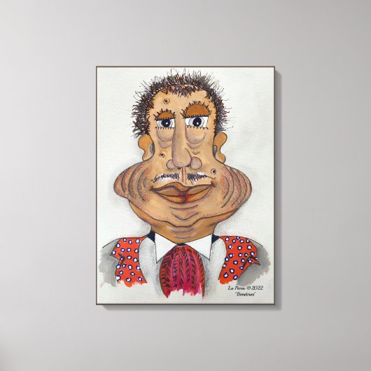 Whimsical Face Leinwand Wandbild feiert Freude (Vorderseite)