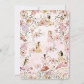 Whimsical Fairies Babydusche Blumengarten Wiese Save The Date (Rückseite)
