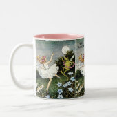 Whimsical Fairy and Frog Dancing Zweifarbige Tasse (Links)