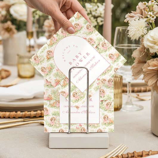 Whimsical Fairy Baby Shower Serviette