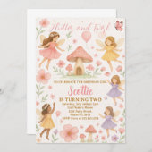 Whimsical Fairy Birthday Einladung (Vorne/Hinten)