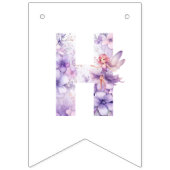 Whimsical Fairy Birthday Party Wimpelkette (Zweite Fahne)