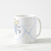 Whimsical Fairy Blue Karos Tasse (VorderseiteRechts)