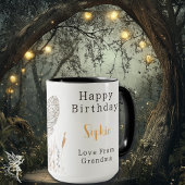 Whimsical Fairy & Cat Geburtstag Personalisiertes Tasse