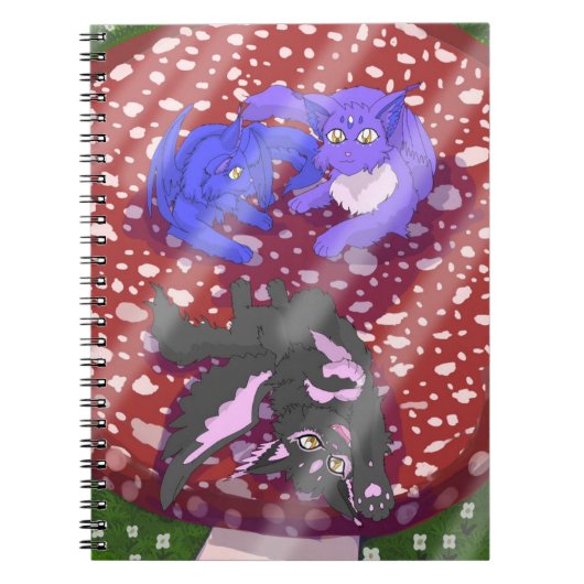 Whimsical Fairy Cats Notizblock (Vorderseite)