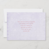 Whimsical Fairy Doll Retro Cute Dankeskarte (Rückseite)