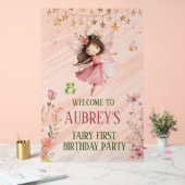 Whimsical Fairy erster Geburtstag Acrylschild (Hochzeit)