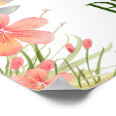 Whimsical Fairy erster Geburtstag Poster (Ecke)