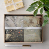 Whimsical Fairy Faces Scrapbooking Mixed Media Seidenpapier (Geschenk)