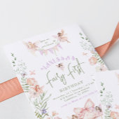 Whimsical Fairy First Birthday Enchanted forest Einladung