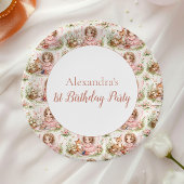 Whimsical Fairy First Birthday Pappteller