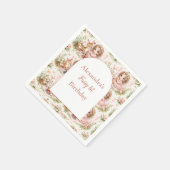 Whimsical Fairy First Birthday Serviette (Ecke)