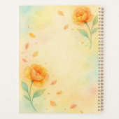 Whimsical Fairy Floral Watercolor Planner Planer (Rückseite)
