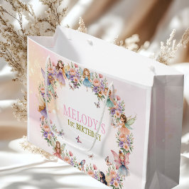 Whimsical fairy garden 1st birthday  große geschenktüte