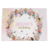 Whimsical fairy garden 2nd birthday  große geschenktüte (Vorderseite)