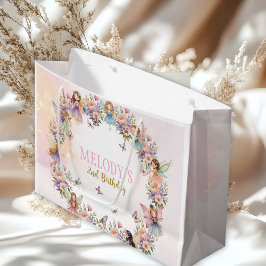 Whimsical fairy garden 2nd birthday  große geschenktüte