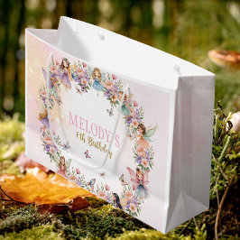 Whimsical fairy garden 6th birthday  große geschenktüte