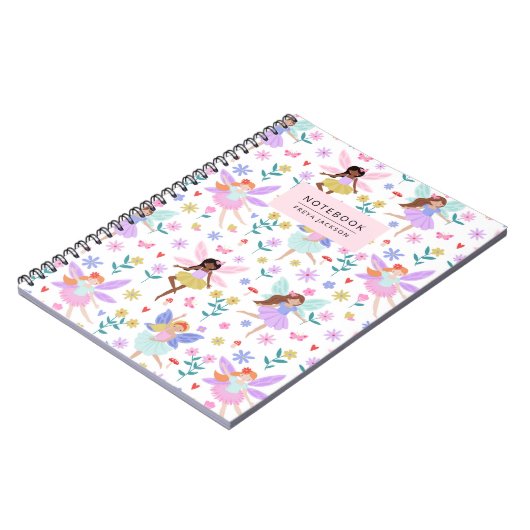 Whimsical Fairy Garden Notebook Notizblock (Linke Seite)