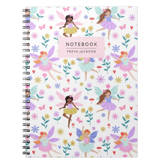 Whimsical Fairy Garden Notebook Notizblock (Vorderseite)