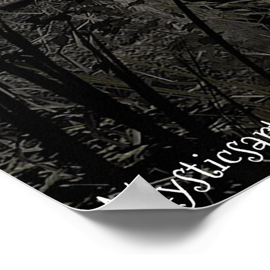 Whimsical Fairy Holding Magical Ball in Forest Art Poster (Ecke)