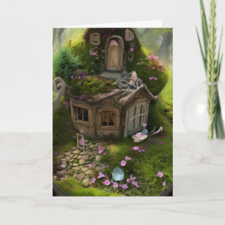 Whimsical Fairy House and Garden Karte