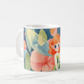 Whimsical Fairy im blühenden Blumengarten Kaffeetasse (Vorderseite Links)