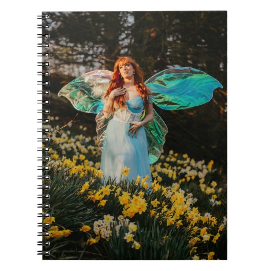 Whimsical Fairy in a Daffodil Field - Notebook Notizblock (Vorderseite)