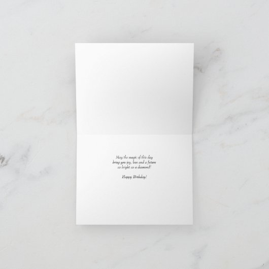 Whimsical Fairy in Rosa Geburtstag Karte (Innenseite)