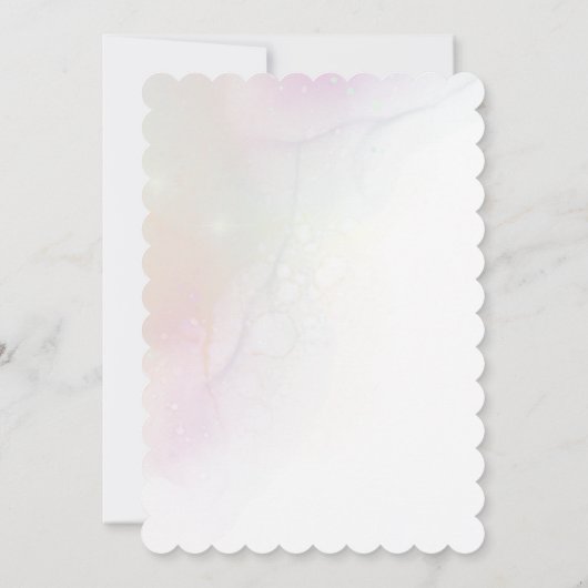 Whimsical Fairy Magical 4. Geburtstag Einladung (Rückseite)