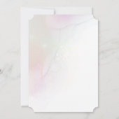 Whimsical Fairy Magical 4. Geburtstag Einladung (Rückseite)