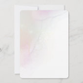 Whimsical Fairy Magical 4. Geburtstag Einladung (Rückseite)