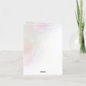 Whimsical Fairy Magical 4. Geburtstag Einladung (Rückseite)