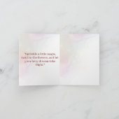 Whimsical Fairy Magical 4. Geburtstag Einladung (Innenseite)