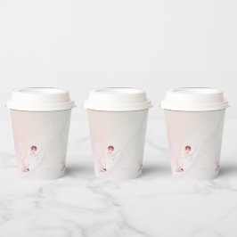 Whimsical Fairy Magical 4. Geburtstagsbecher Pappbecher