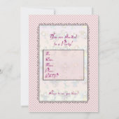 Whimsical Fairy Mermaid und Angel Party Invites Einladung (Rückseite)