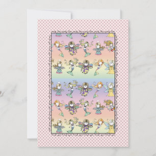 Whimsical Fairy Mermaid und Angel Party Invites Einladung