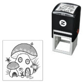 Whimsical Fairy Mushroom House Permastempel (Beispiel)
