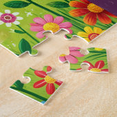 WHIMSICAL "FAIRY PICKING BLUME" JIGSAW PUZZLE (Seite)