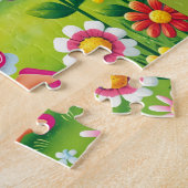 WHIMSICAL "FAIRY PICKING BLUME" JIGSAW PUZZLE (Seite)