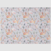 Whimsical Fairy Queen Magical Crown Pastor Pink Seidenpapier (Vorderseite)