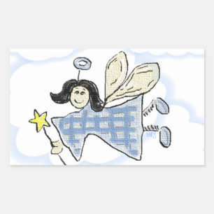 Whimsical Fairy Rechteckiger Aufkleber