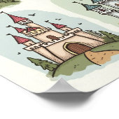 Whimsical Fairy Tale Burgen von Bellinzona Poster (Ecke)
