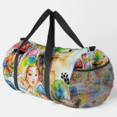 Whimsical Fairy Tale Illustration Duffle Bag (Rechte Ecke)