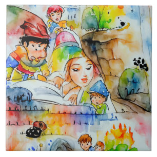Whimsical Fairy Tale Illustration Fliese