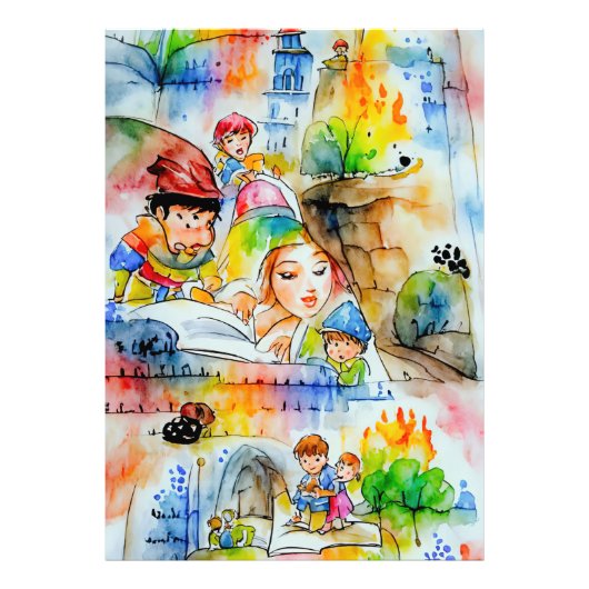 Whimsical Fairy Tale Illustration Fotodruck (Vorne)