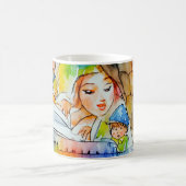 Whimsical Fairy Tale Illustration Kaffeetasse (Mittel)