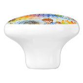 Whimsical Fairy Tale Illustration Keramikknauf (Seitenansicht)