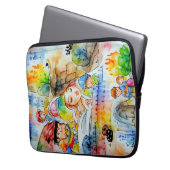 Whimsical Fairy Tale Illustration Laptopschutzhülle (Vorderseite Links)