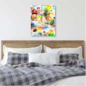 Whimsical Fairy Tale Illustration Leinwanddruck (Insitu (Schlafzimmer))